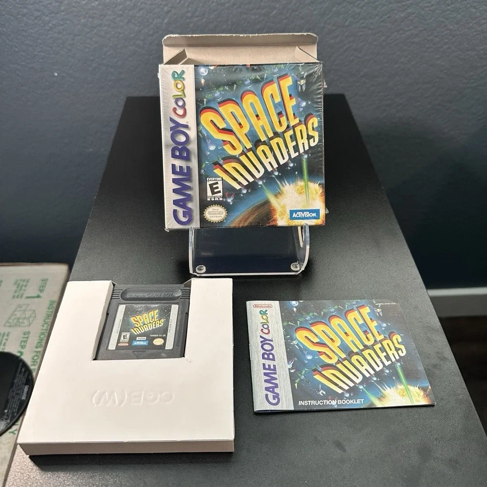 Space Invaders Game Boy Color Nintendo GBC CIB Vintage 1999 Retro Authentic Used